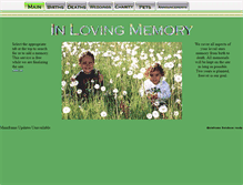 Tablet Screenshot of lovingmemory.com